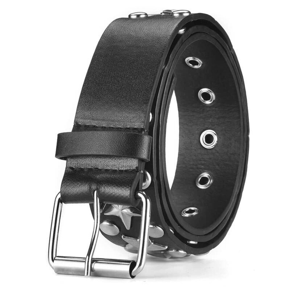 7886 Star Studded Belt Rivet Y2k Belts Women Punk Accessoriess Gothic Belt - Picture 5 of 5